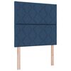 vidaXL Cama tipo Box Spring con colch&oacute;n Azul 120 x 190 cm tela