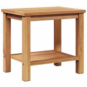 vidaXL Mesa de Caf&eacute; Marr&oacute;n 50 x 35 x 45 cm Madera de teca maciza