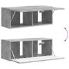 vidaXL Conjunto de mueble de TV 5 pcs Gris Concreto
