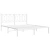 vidaXL Estructura cama sin colch&oacute;n con cabecero metal blanco 160x200cm