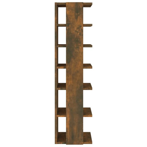 vidaXL Zapatero madera contrachapada roble ahumado 27,5x27x102 cm