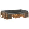 vidaXL Juegos de sof&aacute;s Madera de Acacia S&oacute;lida