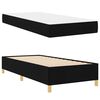 vidaXL Estructura de cama con colchón Negro 80 x 200 cm tela