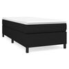 vidaXL Estructura de cama con somier tela negro 90x190 cm