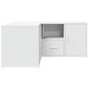 vidaXL Mueble de esquina madera de ingenier&iacute;a blanco 160x40x45 cm
