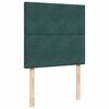 vidaXL Cama box spring con colch&oacute;n terciopelo verde oscuro 90x190 cm