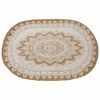 vidaXL Alfombras de &aacute;rea Natural con estampado blanco 122 x 183 cm