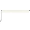vidaXL Toldo retráctil automático crema 600x350 cm