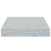 vidaXL Estante flotante pared 2 uds MDF gris hormig&oacute;n 23x23,5x3,8 cm