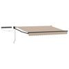 vidaXL Toldo solar el&eacute;ctrico 3,5 x 2 m Beige 100% Poli&eacute;ster
