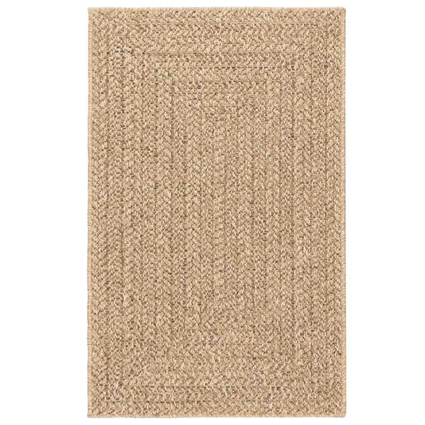 vidaXL Alfombra ZIZUR aspecto yute interior/exterior beige 160x230 cm