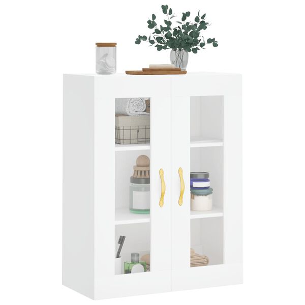 vidaXL Armario de pared blanco 69,5x34x90 cm