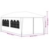 vidaXL Carpa para fiestas gris antracita 3x6 m
