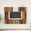 vidaXL Conjunto de mueble de TV 6 pcs Madera envejecida