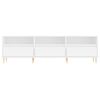 vidaXL Mueble de TV madera contrachapada blanco 150x30x44,5 cm