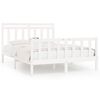 vidaXL Estructura de cama madera maciza de pino blanca 150x200 cm
