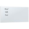 vidaXL Pizarra magn&eacute;tica de pared vidrio templado blanco 60x30 cm
