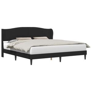 vidaXL Estructura de cama Negro 180 x 200 cm Cuero sint&eacute;tico