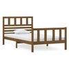 vidaXL Estructura de cama madera maciza marr&oacute;n miel 100x200 cm