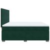 vidaXL Cama box spring con colch&oacute;n terciopelo verde oscuro 180x200 cm