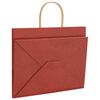vidaXL Bolsas de papel con asas 250 uds rojo 32x22x24 cm