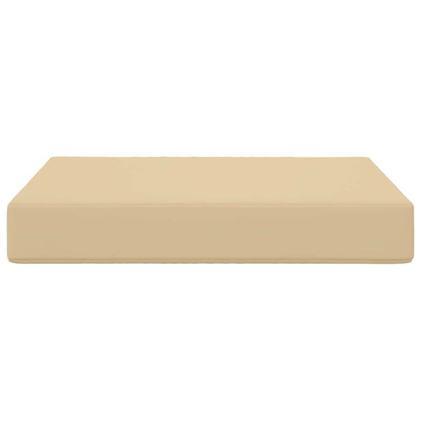 vidaXL Coj&iacute;n para sof&aacute; de exterior Beige 60 x 60 x 8 cm Poli&eacute;ster
