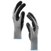 vidaXL Guantes de Trabajo 12 pcs Gris y Negro 9 / l Poli&eacute;ster