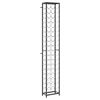 vidaXL Botellero para 57 botellas hierro forjado negro 34x18x200 cm