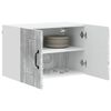 vidaXL Gabinetes de pared de cocina con puerta 2 pcs Gris Concreto