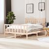 vidaXL Estructura de cama madera maciza 140x190 cm