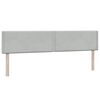 vidaXL Cama box spring con colch&oacute;n terciopelo gris claro 180x210 cm