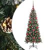 vidaXL &Aacute;rbol de Navidad artificial Verde 150 cm PVC, pl&aacute;stico y acero