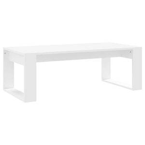 vidaXL Mesa de centro madera de ingenier&iacute;a blanco 102x50x35 cm