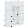vidaXL Armario modular con 14 compartimentos blanco 37x146x180,5 cm