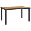 vidaXL Mesa de jard&iacute;n de aluminio y WPC marr&oacute;n 140x90x74 cm