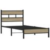 vidaXL Estructura de cama sin colch&oacute;n madera roble Sonoma 100x200 cm