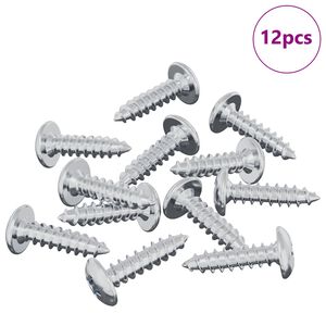 vidaXL Tornillo 12 pcs Plateado M4 x 16 mm Acero