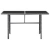 vidaXL Set de comedor de jardín 5 pzas y cojines ratán sintético gris