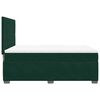 vidaXL Cama box spring con colch&oacute;n terciopelo verde oscuro 140x200 cm