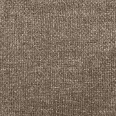 vidaXL Cama box spring con colchón tela gris taupe 100x200 cm