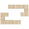 vidaXL Set de muebles para TV 8 pzas madera contrachapada roble Sonoma
