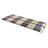 vidaXL Somier de lamas Marr&oacute;n 140 x 190 cm Madera de Haya S&oacute;lida