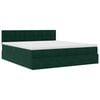 vidaXL Estructura de cama otomana con colch&oacute;n verde oscuro 180x200 cm