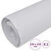 vidaXL L&aacute;minas para coches 2 uds blanco mate 100x150 cm