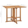 vidaXL Set de comedor de jard&iacute;n plegable 5 pzas madera maciza de teca