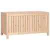 vidaXL Caja de almacenaje jard&iacute;n madera maciza de pino 121x55x64 cm