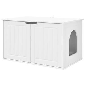 vidaXL Casa para Gatos 85 x 55 x 50,5 cm Madera de ingenier&iacute;a