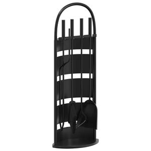 vidaXL Juego de herramientas para chimenea de 5 piezas 23x15x66 cm
