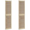 vidaXL Puerta de Armario con puerta 2 uds. Natural 201 x 2,1 x 49,5 cm