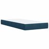 vidaXL Cama box spring con colch&oacute;n terciopelo azul 100x200 cm